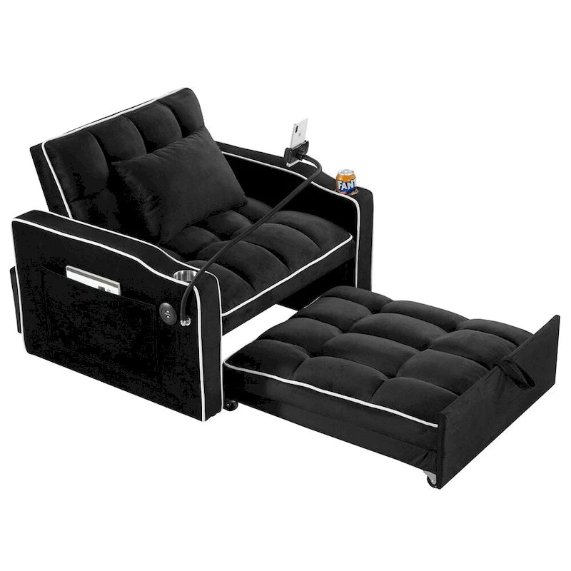Poltrona Letto Trasformabile Divano Letto Pieghevole Regolabile