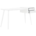 Natalia Scrivania Mid-Century Scandinava Bianca con Due Cassetti