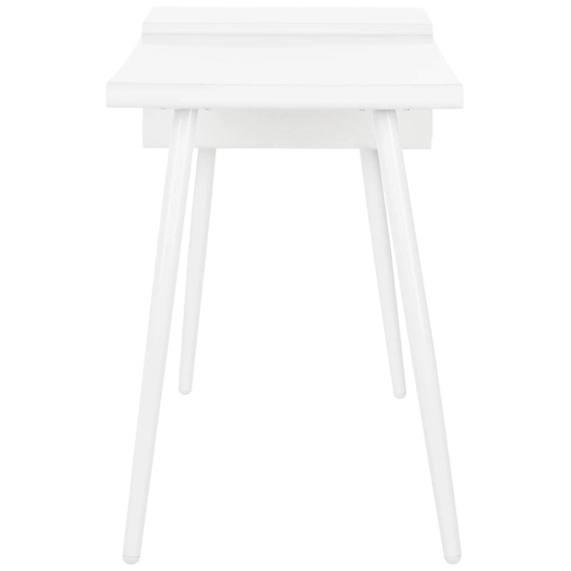 Natalia Scrivania Mid-Century Scandinava Bianca con Due Cassetti