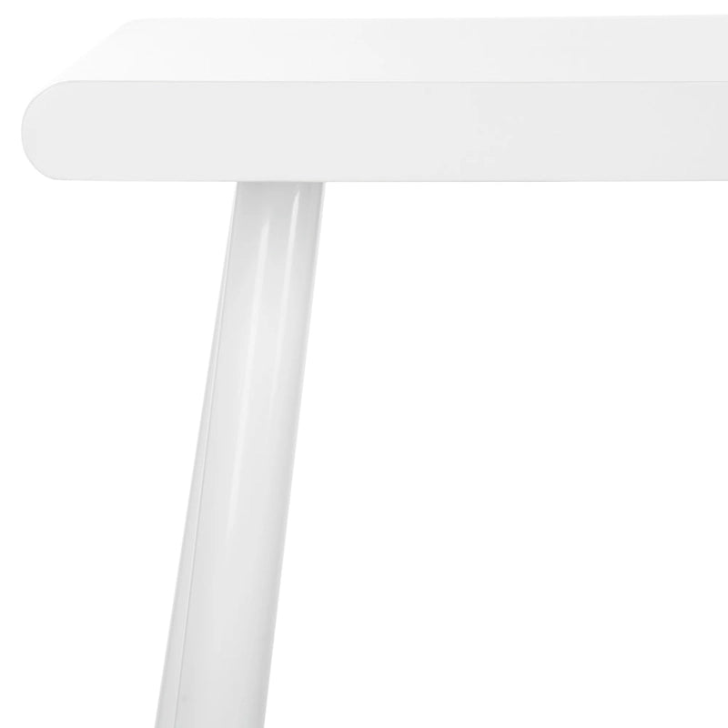 Natalia Scrivania Mid-Century Scandinava Bianca con Due Cassetti