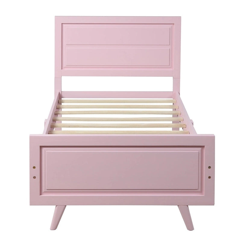 Letto a piattaforma in legno