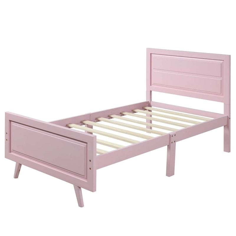 Letto a piattaforma in legno