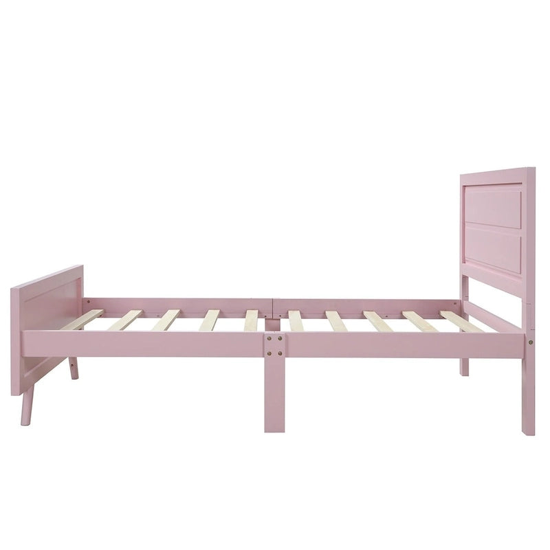 Letto a piattaforma in legno