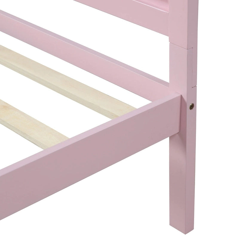 Letto a piattaforma in legno