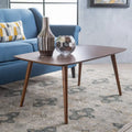Tavolino Rettangolare in Legno di Metà Secolo di   - 39.50L x 23.70 W x 18.25 H