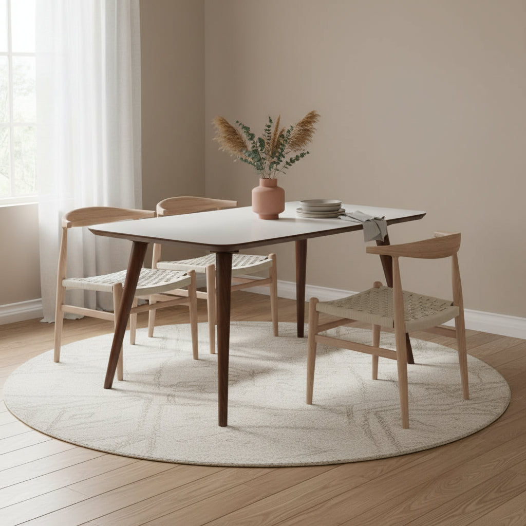 Tavolino Rettangolare in Legno di Metà Secolo di   - 39.50L x 23.70 W x 18.25 H
