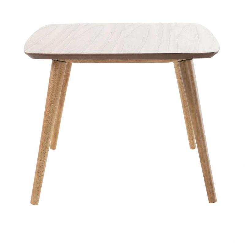 Tavolino Rettangolare in Legno di Metà Secolo di   - 39.50L x 23.70 W x 18.25 H