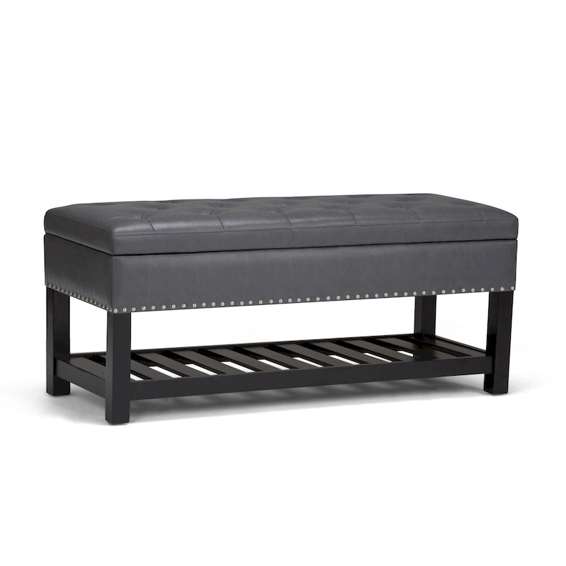 Panca pouf rettangolare Riley da 43 pollici - 43 L x 17 P x 19 A