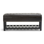 Panca pouf rettangolare Riley da 43 pollici - 43 L x 17 P x 19 A