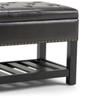 Panca pouf rettangolare Riley da 43 pollici - 43 L x 17 P x 19 A