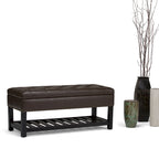 Panca pouf rettangolare Riley da 43 pollici - 43 L x 17 P x 19 A
