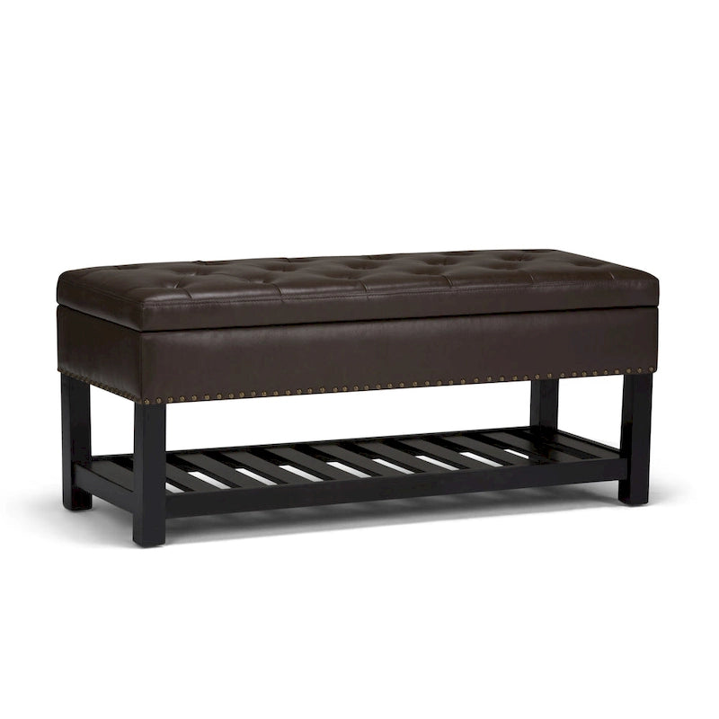 Panca pouf rettangolare Riley da 43 pollici - 43 L x 17 P x 19 A