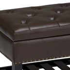 Panca pouf rettangolare Riley da 43 pollici - 43 L x 17 P x 19 A
