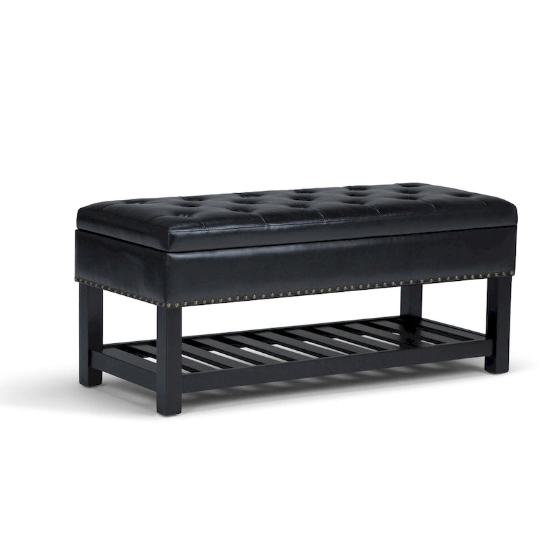 Panca pouf rettangolare Riley da 43 pollici - 43 L x 17 P x 19 A