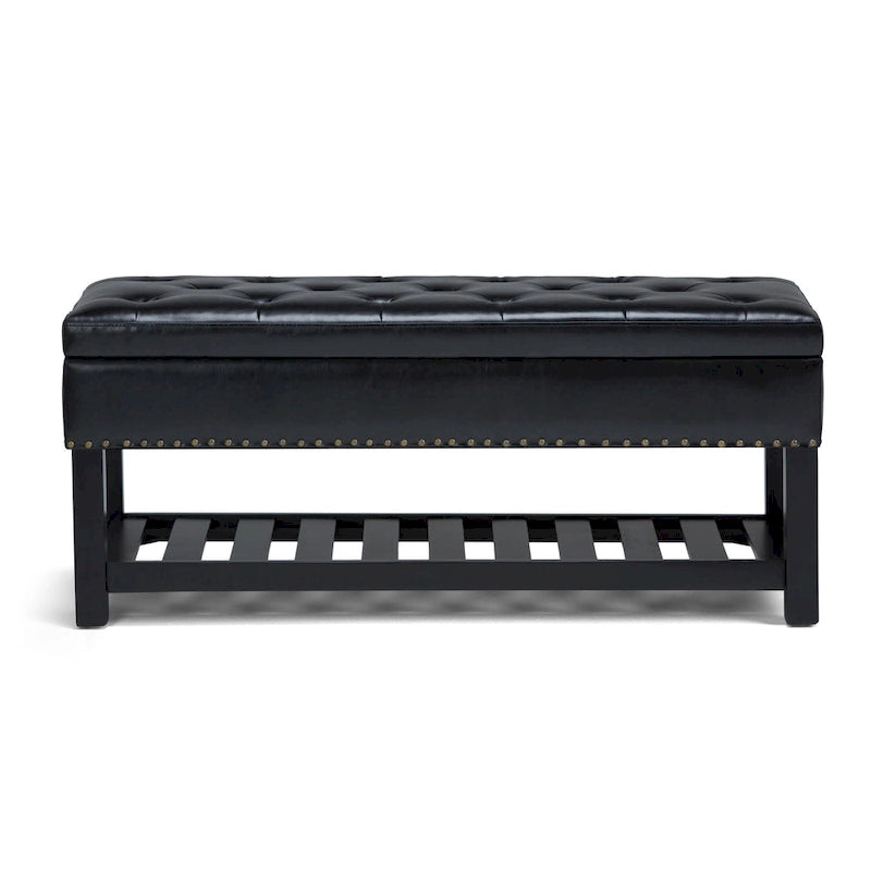 Panca pouf rettangolare Riley da 43 pollici - 43 L x 17 P x 19 A