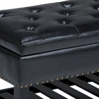 Panca pouf rettangolare Riley da 43 pollici - 43 L x 17 P x 19 A