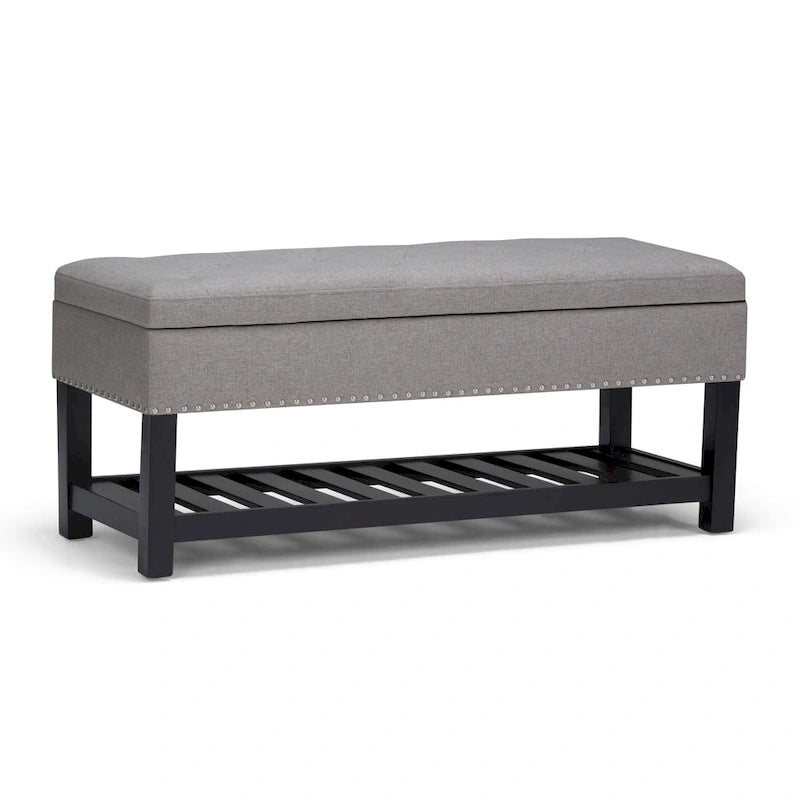 Panca pouf rettangolare Riley da 43 pollici - 43 L x 17 P x 19 A