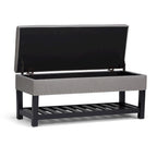 Panca pouf rettangolare Riley da 43 pollici - 43 L x 17 P x 19 A