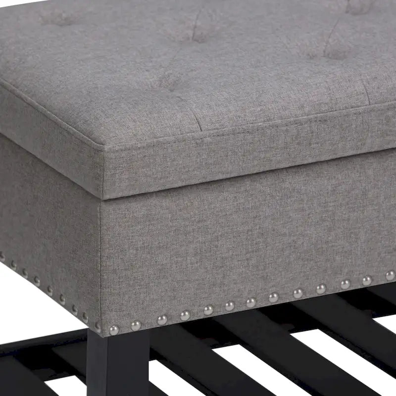 Panca pouf rettangolare Riley da 43 pollici - 43 L x 17 P x 19 A