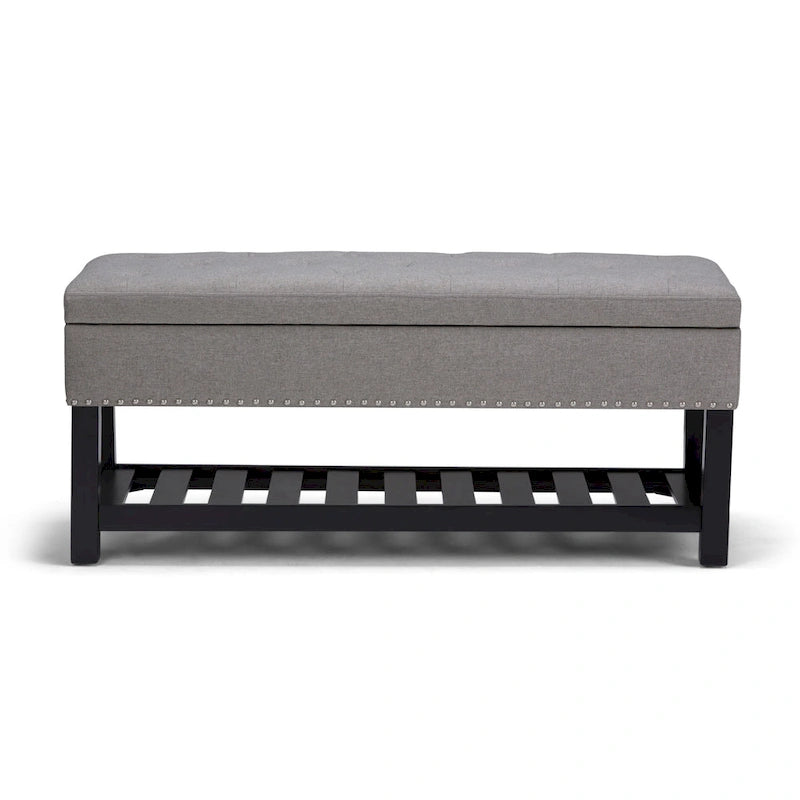 Panca pouf rettangolare Riley da 43 pollici - 43 L x 17 P x 19 A