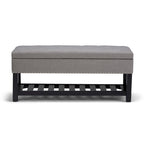Panca pouf rettangolare Riley da 43 pollici - 43 L x 17 P x 19 A