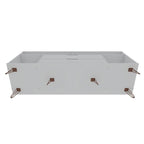 Manhattan Mobile TV con gambe in metallo 62,99 pollici Rockefeller