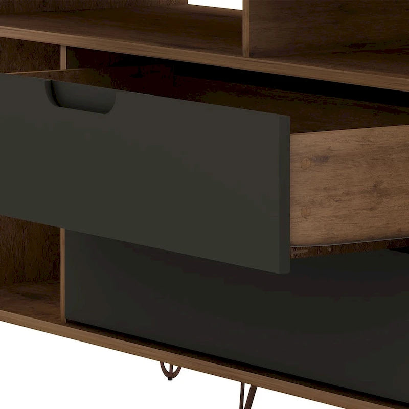 Manhattan Mobile TV con gambe in metallo 62,99 pollici Rockefeller