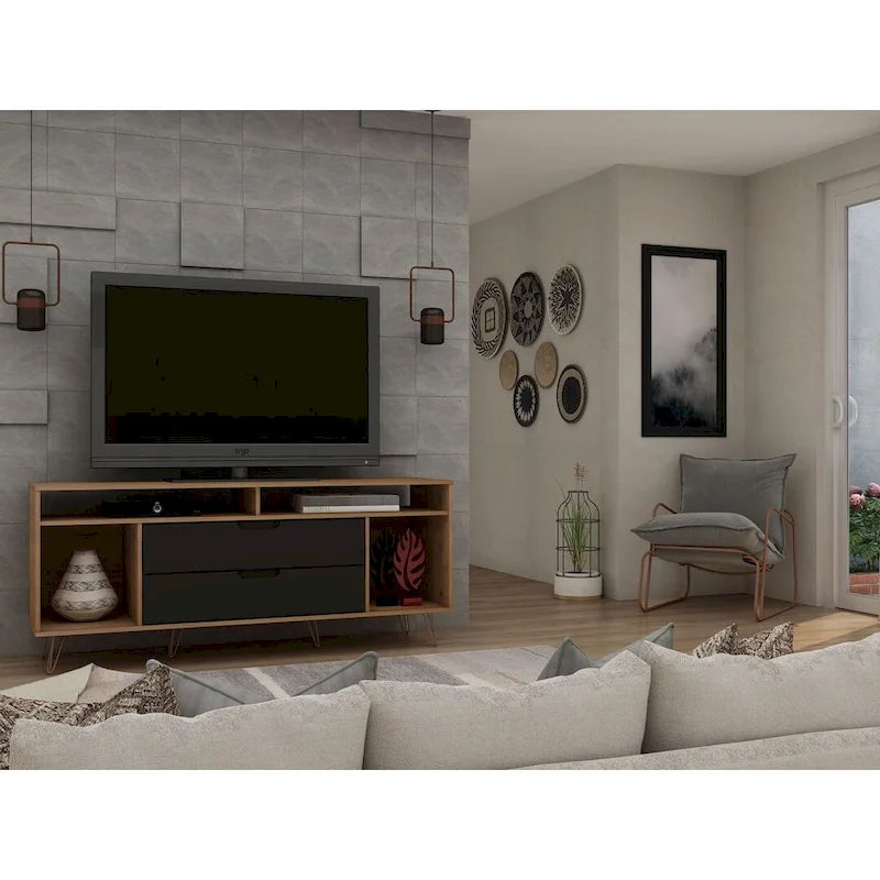 Manhattan Mobile TV con gambe in metallo 62,99 pollici Rockefeller