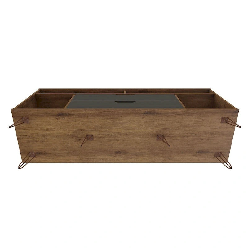 Manhattan Mobile TV con gambe in metallo 62,99 pollici Rockefeller