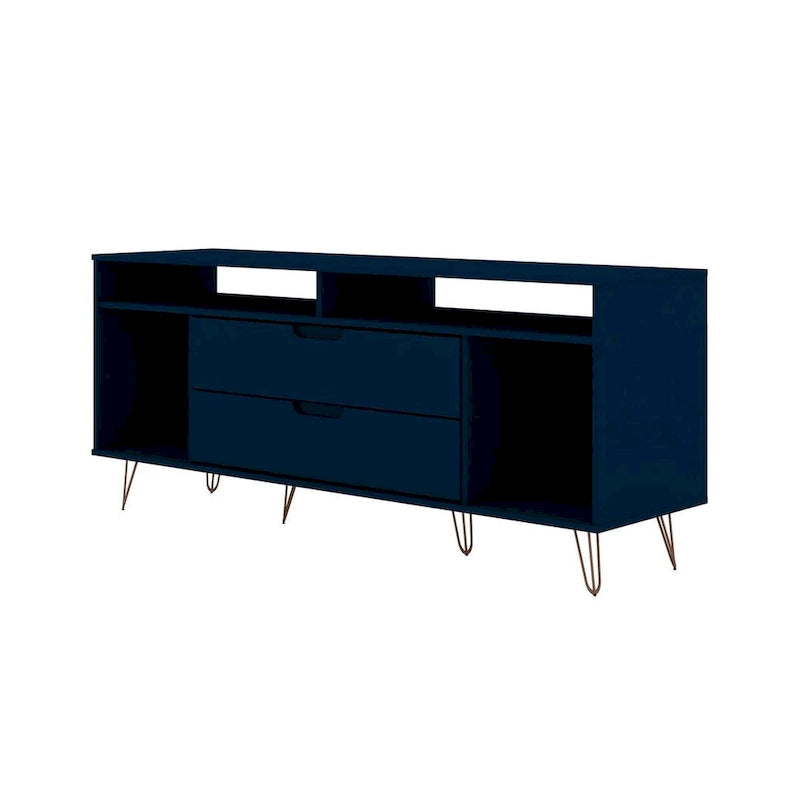 Manhattan Mobile TV con gambe in metallo 62,99 pollici Rockefeller