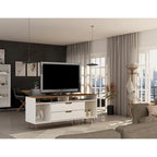 Manhattan Mobile TV con gambe in metallo 62,99 pollici Rockefeller