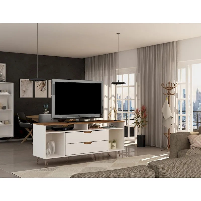 Manhattan Mobile TV con gambe in metallo 62,99 pollici Rockefeller