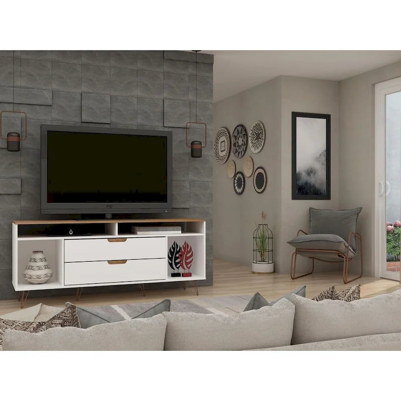 Manhattan Mobile TV con gambe in metallo 62,99 pollici Rockefeller