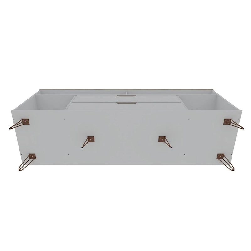 Manhattan Mobile TV con gambe in metallo 62,99 pollici Rockefeller