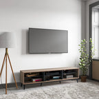   TV Bench with Open Shelves, TVs up to 85 - N/A
