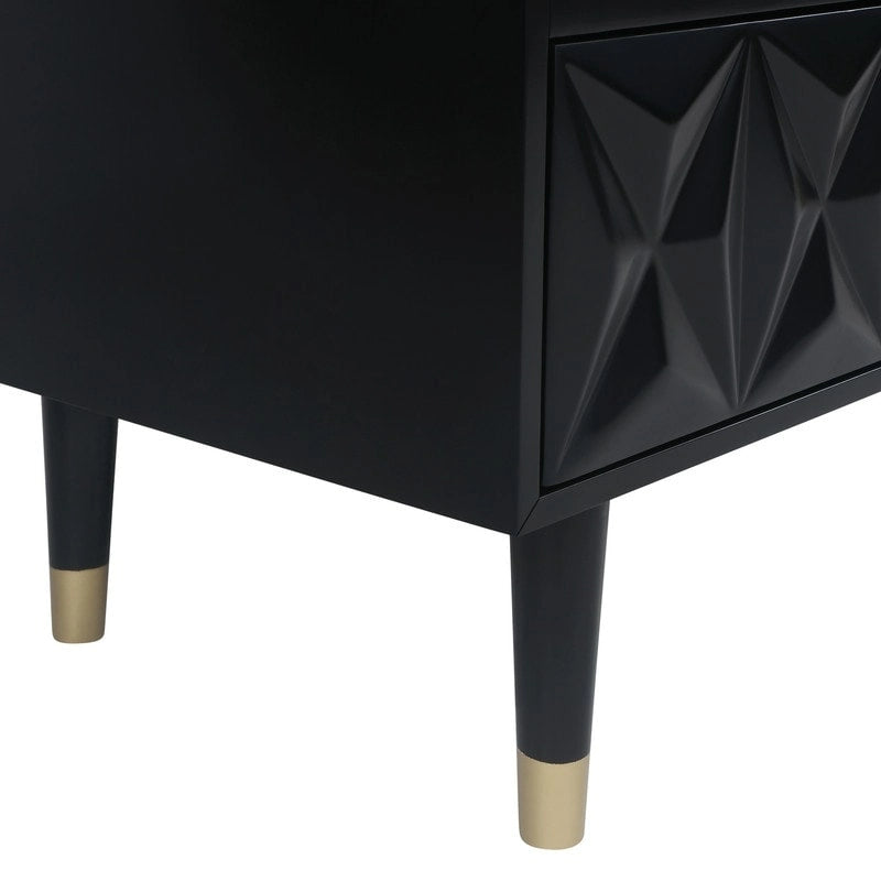 Comò a 6 cassetti Glam testurizzato geometrico