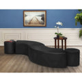 Pouf curvo da interni (set da 2)