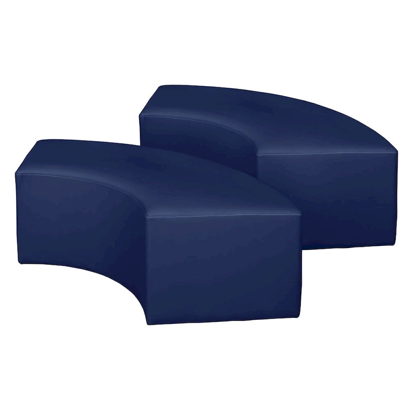 Pouf curvo da interni (set da 2)