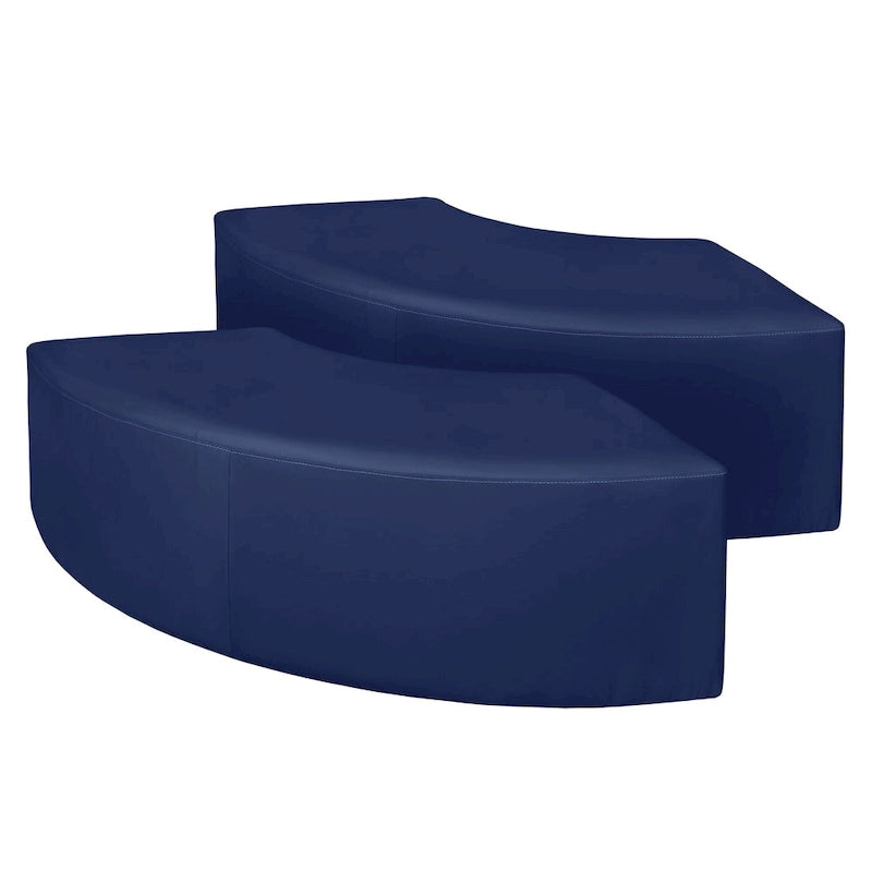 Pouf curvo da interni (set da 2)