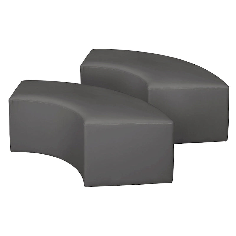 Pouf curvo da interni (set da 2)