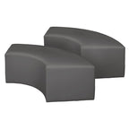 Pouf curvo da interni (set da 2)
