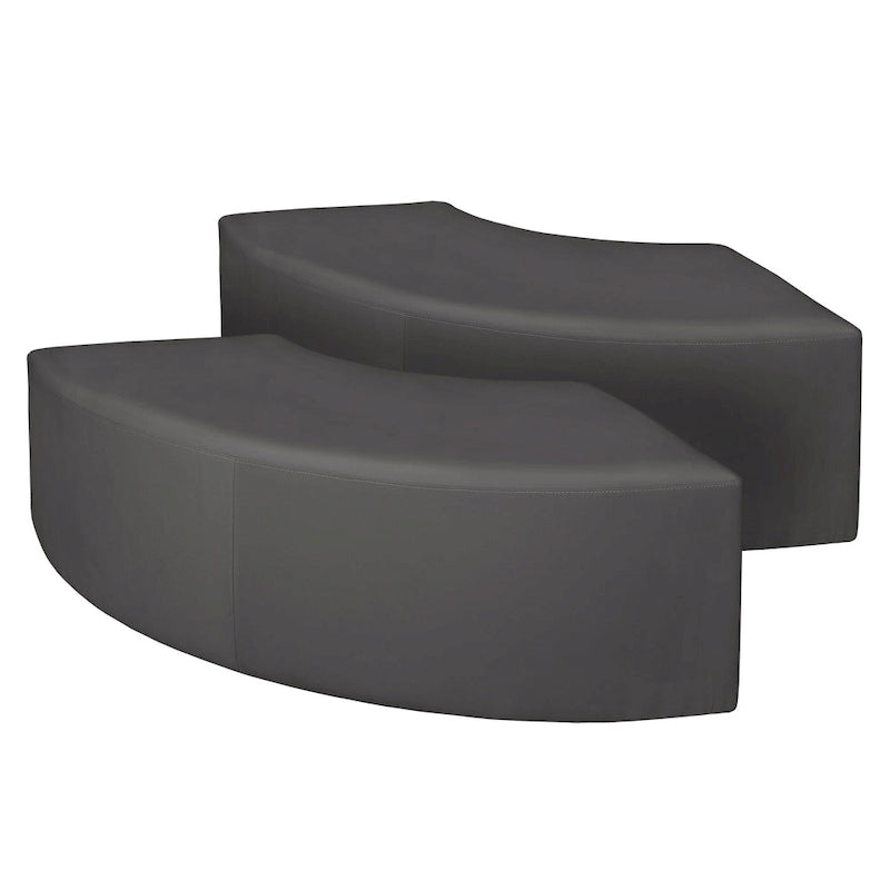 Pouf curvo da interni (set da 2)
