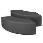 Pouf curvo da interni (set da 2)