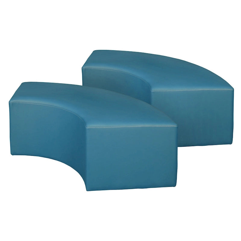Pouf curvo da interni (set da 2)