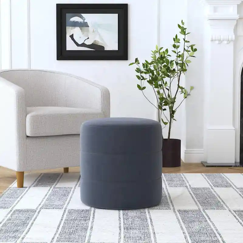 Pouf rotondo imbottito
