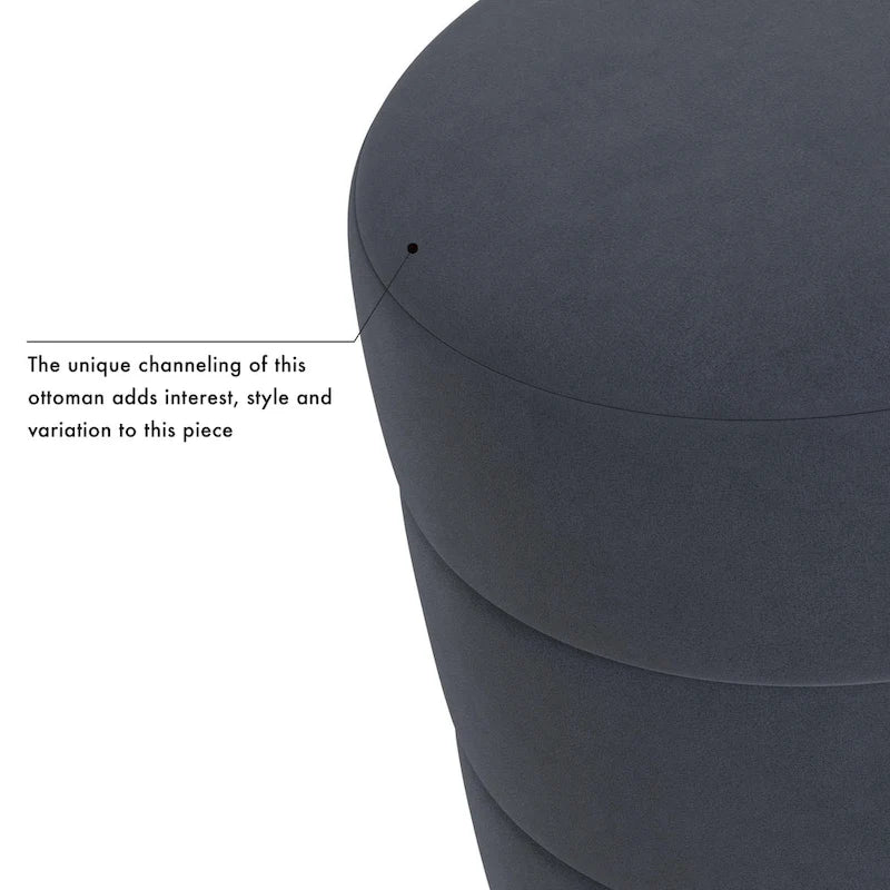 Pouf rotondo imbottito