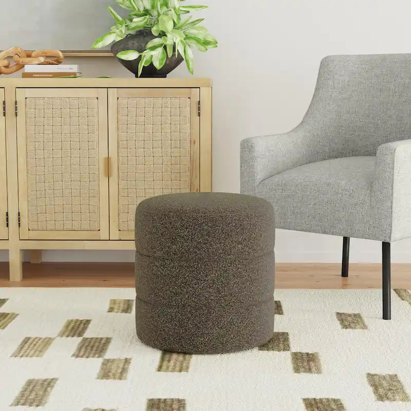 Pouf rotondo imbottito
