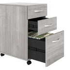 Scrivania C 60W con allungo e mobiletto di