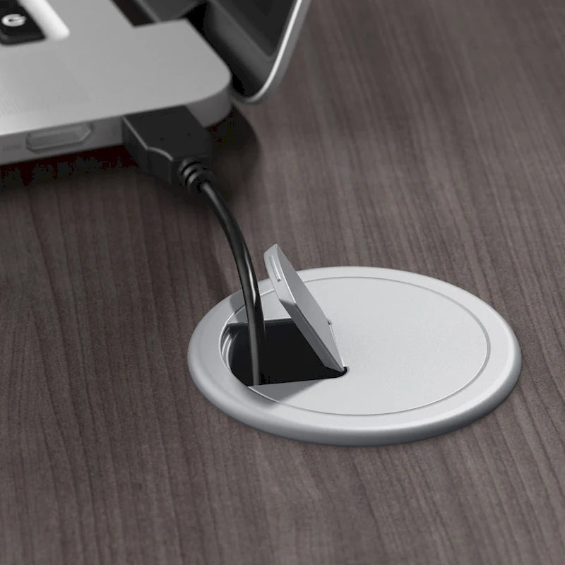 Scrivania C 60W con allungo e mobiletto di