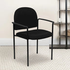   Stackable Steel Side Reception Chair with Arms